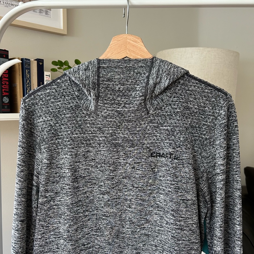 Craft Black and Gray Men's Performance Hoodie